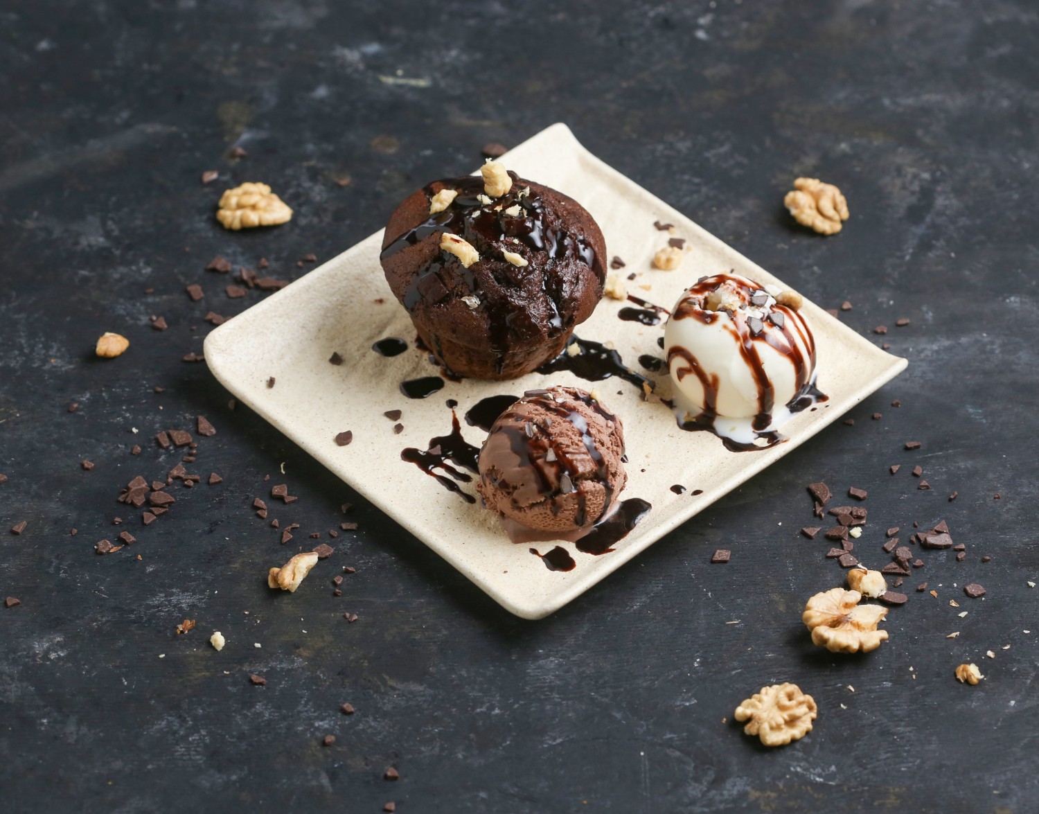 Шоколадный капкейк